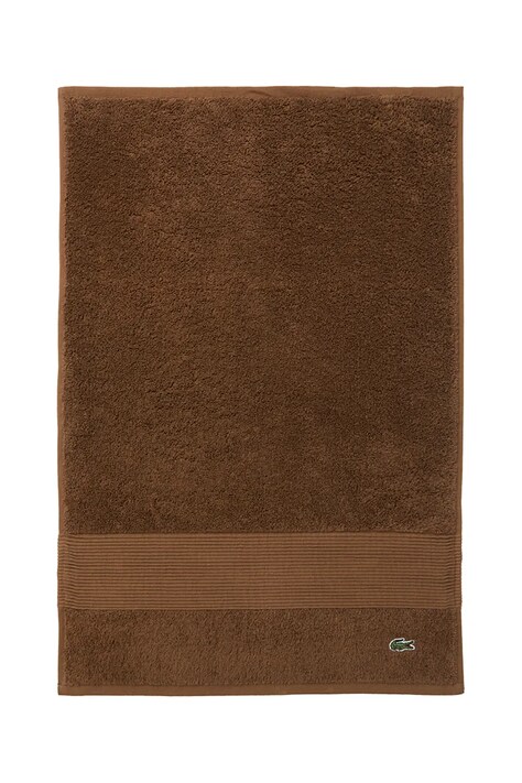 Lacoste mały ręcznik bawełniany LLECROCO Pecan 40 x 60 cm kolor brązowy 1062370