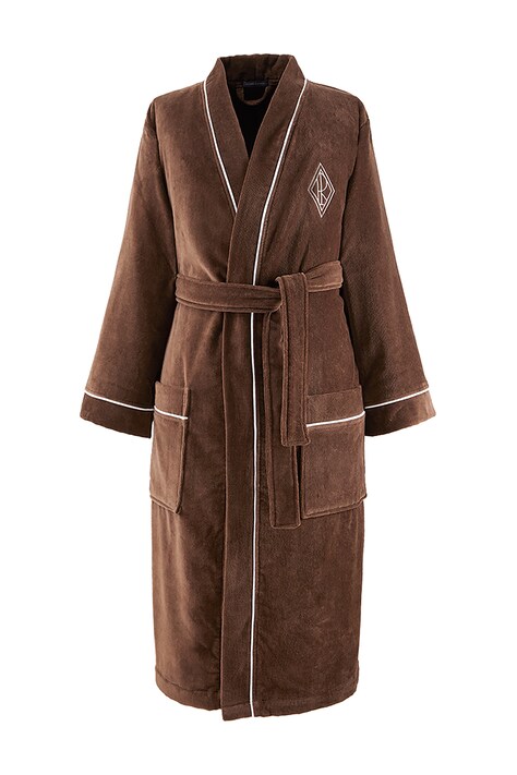 Ralph Lauren Szlafrok bawełniany PARKROW Chocolate L 1072806