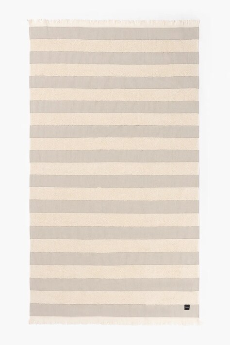 Calma House ręcznik plażowy bawełniany 100 x 180 cm TERME 100 BEI