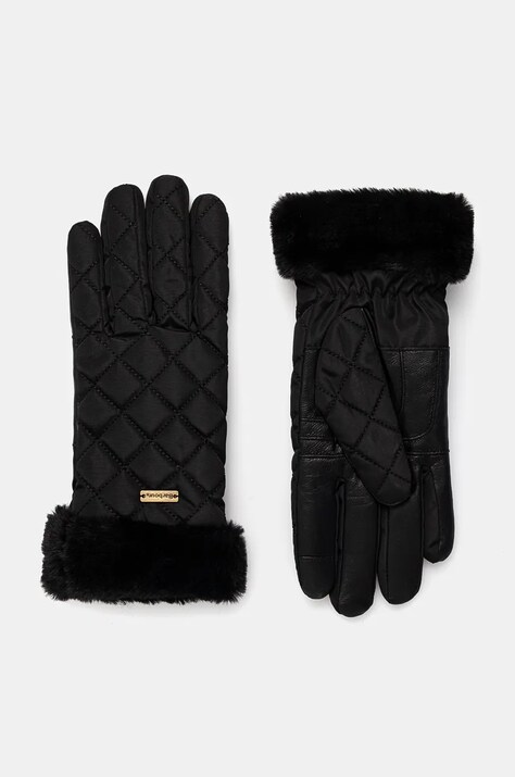 Barbour manusi femei, culoarea negru, LGL0113