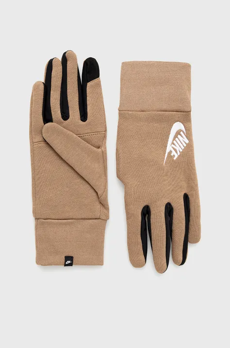Nike rękawiczki męskie kolor brązowy