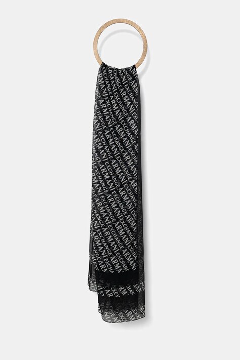 Armani Exchange sál fekete, női, mintás