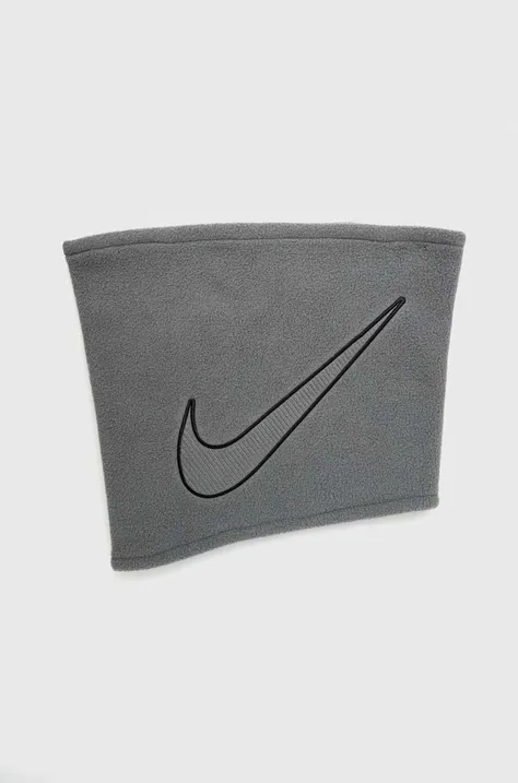 Nákrčník Nike šedá barva, s aplikací