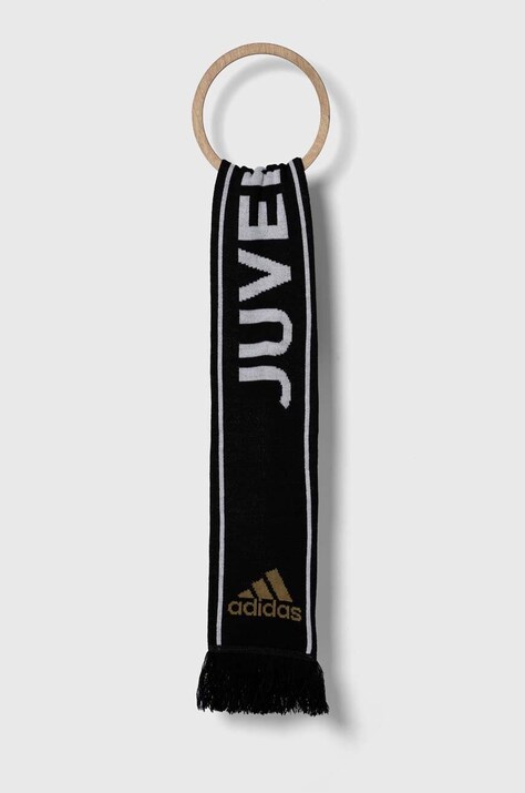 Šal adidas JUVENTUS boja: crna, s uzorkom, FS0246-black