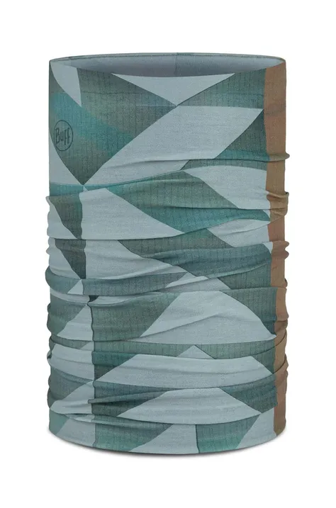 Šál komín Buff Original EcoStretch zelená farba, vzorovaný