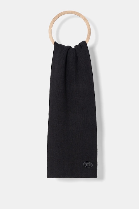 Diesel esarfa de lana K-CODER SCARF culoarea negru, neted, A05165.0DAOB