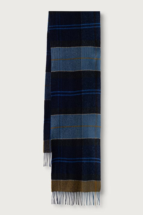Barbour szalik wełniany zielony USC0322