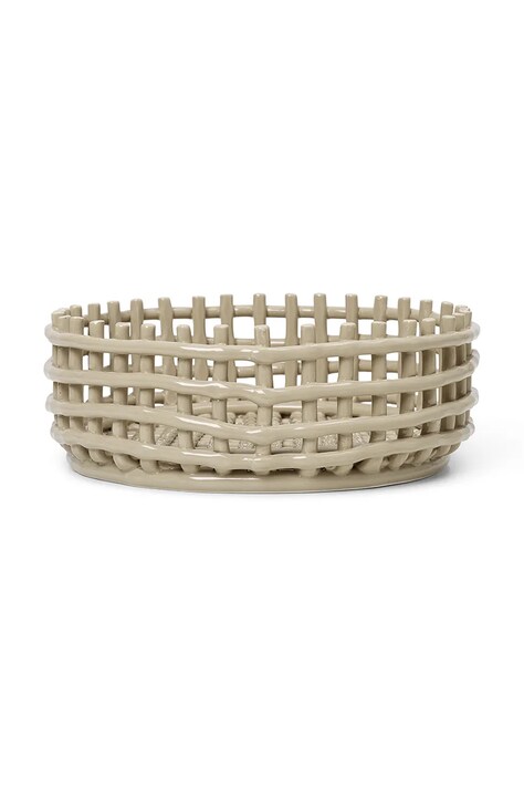 Кошик для фруктів ferm LIVING Ceramic Centrepiece колір бежевий