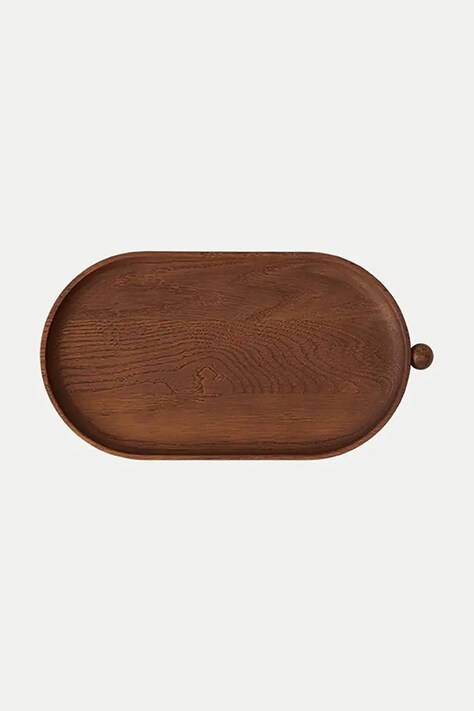 OYOY tavă decorativă Inka culoarea maro