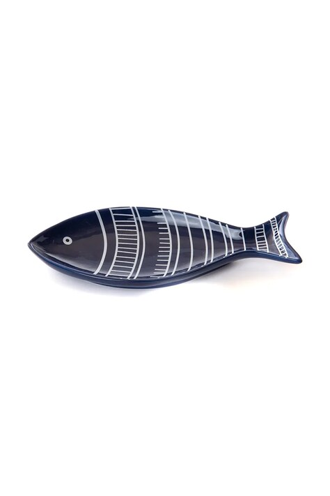 home & lifestyle farfurie de servire culoarea bleumarin