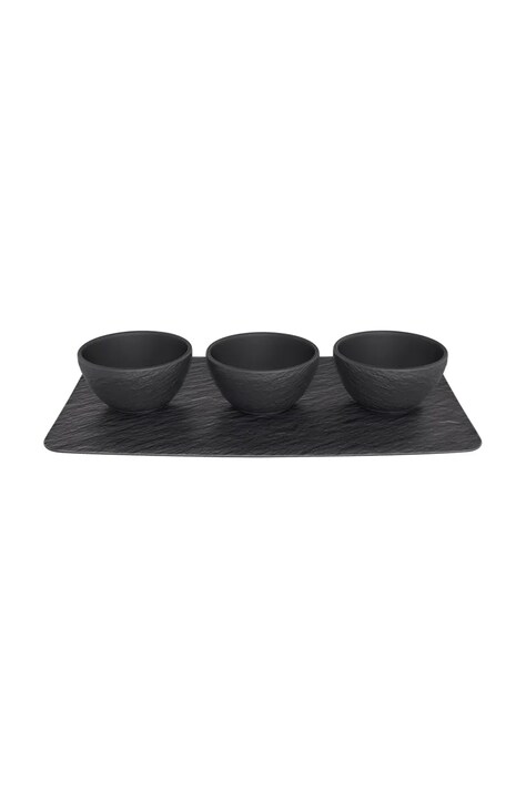 Villeroy & Boch taca do serwowania z miseczkami kolor czarny