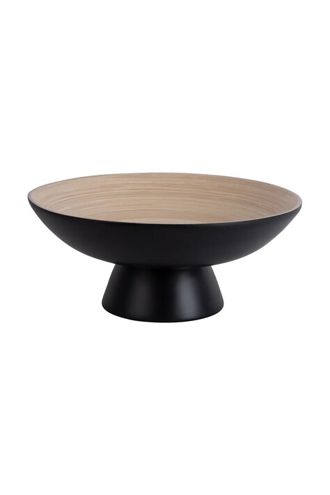 Present Time misa ozdobna Fruit Bowl Puro 30 cm kolor czarny