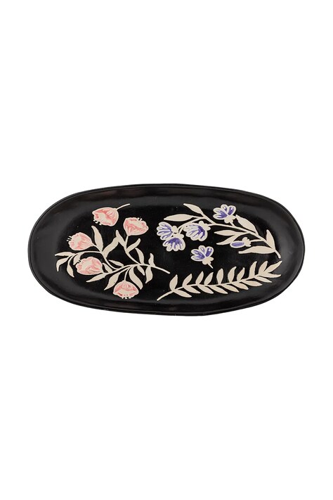 Bloomingville taca do serwowania 41 x 4 x 19,5 cm kolor czarny