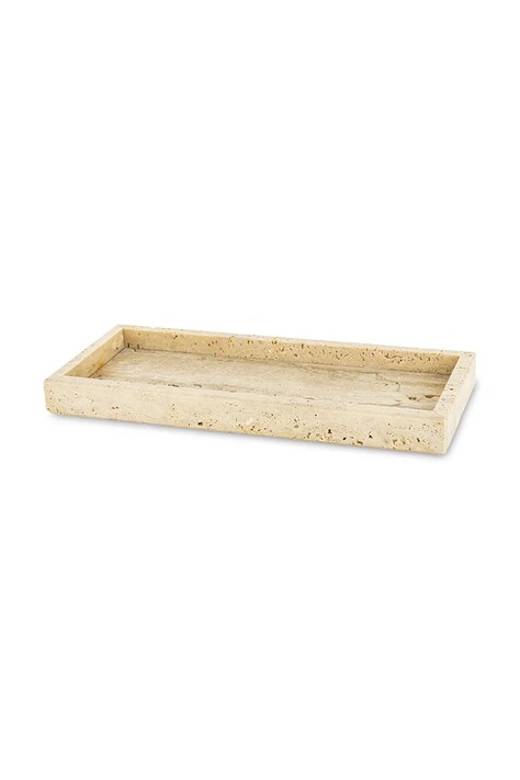 taca dekoracyjna 30 x 13 cm kolor beżowy