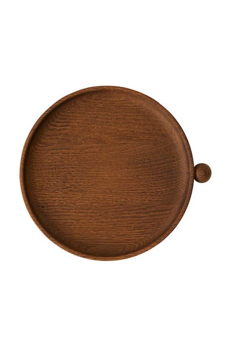 Διακοσμητικός δίσκος OYOY Inka 22 x 20 x 2,5 cm χρώμα: καφέ