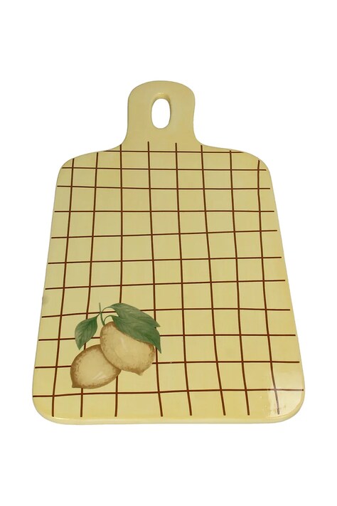 home & lifestyle taca dekoracyjna Lemon 1,5 x 23 x 40,5 cm kolor żółty