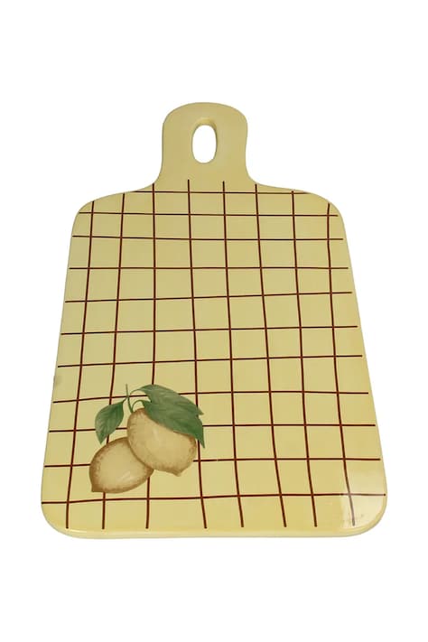 home & lifestyle dekoratív tálca Lemon 1,5 x 23 x 40,5 cm sárga