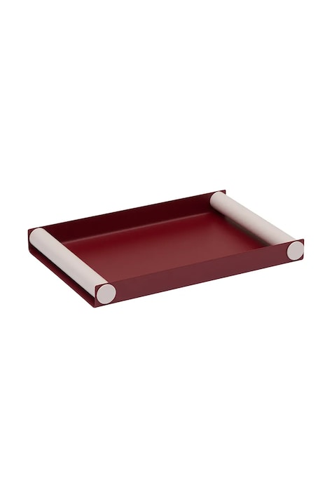 Design Letters tavă de servire Ray M/30 x 25,5 x 3,2 cm culoarea bordo