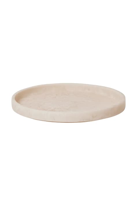 Διακοσμητικός δίσκος ferm LIVING Mist 30 cm χρώμα: μπεζ
