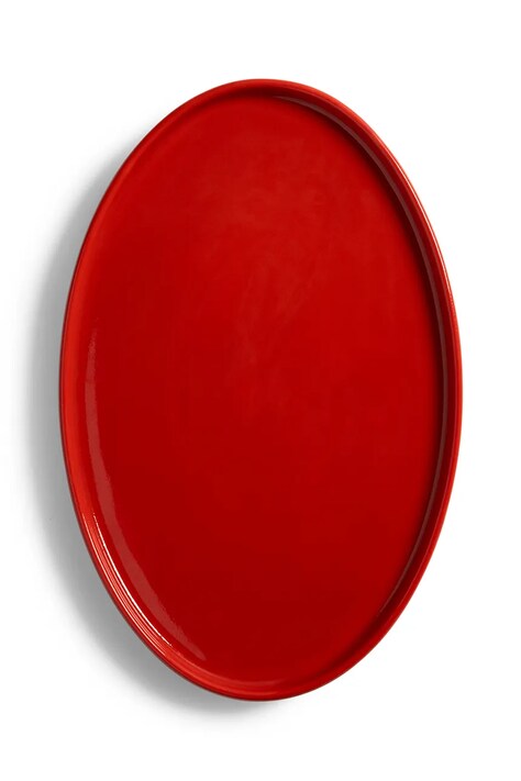 &k amsterdam talerz do serwowania chiquito 27 x 17,5 cm kolor czerwony 2816-07