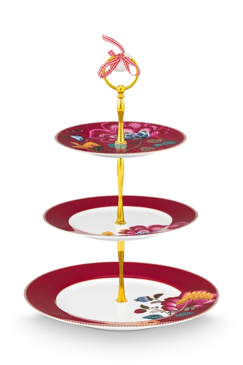 Pip Studio Etażerka do serwowania z porcelany Blooming Tales Fantasy 51018187