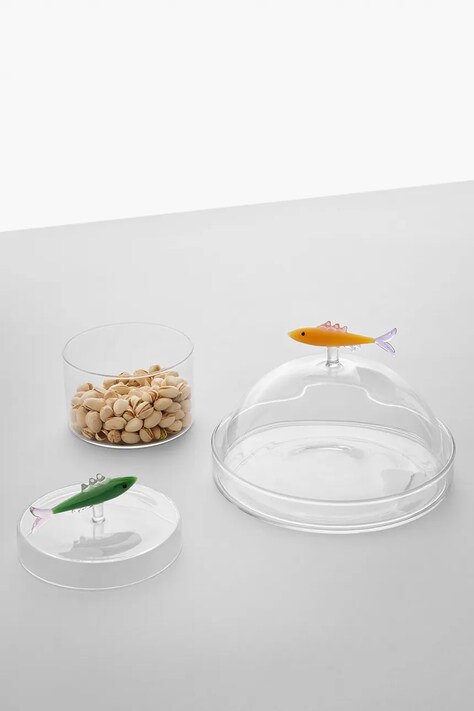 Ichendorf Milano Patera z kloszem ze szkła borokrzemianowego Marine Garden 21 cm 9354218