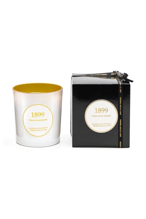 Vonná  sójová sviečka Cereria Molla Tobacco & Amber 600 g viac farieb