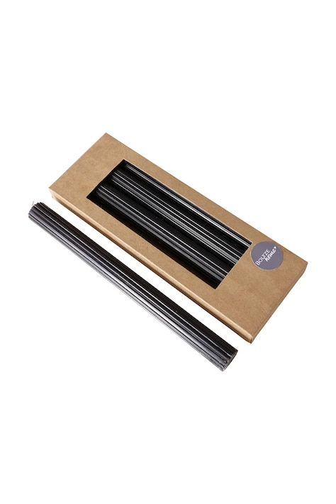 Dekorativní svíčka Boltze 25 cm 4-pack černá barva