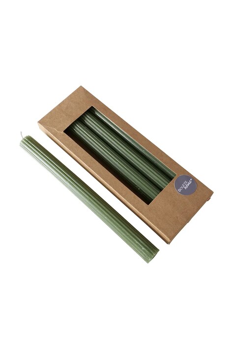 Boltze świeca dekoracyjna 25 cm 4-pack kolor zielony
