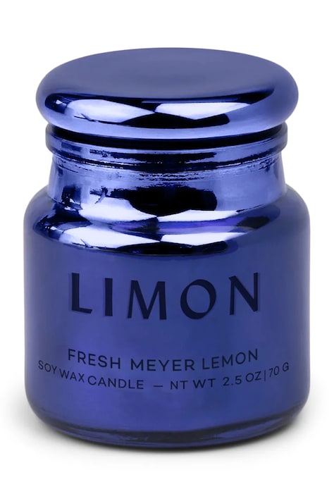 Paddywax świeca zapachowa sojowa Chroma, Meyer Lemon 71 g kolor granatowy