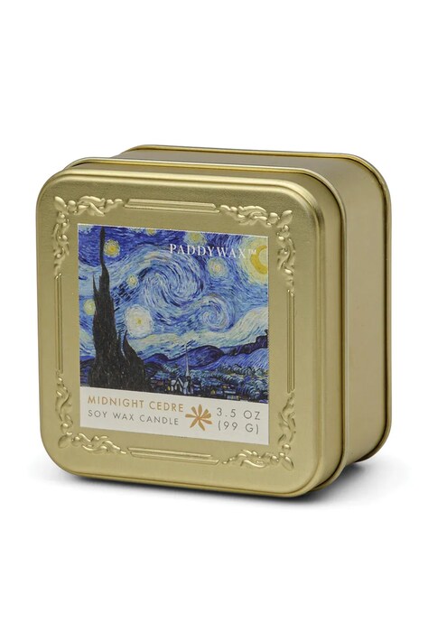 Vonná sójová sviečka Paddywax Impressionist, Van Gogh ' The Starry Night'99 g viac farieb