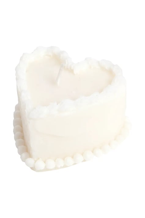 Dekorativní svíčka DOIY Sweetie, Cake bílá barva
