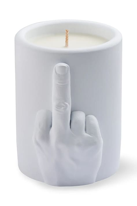 Αρωματικό κερί σόγιας CandleHand F*ck you 260 g χρώμα: άσπρο