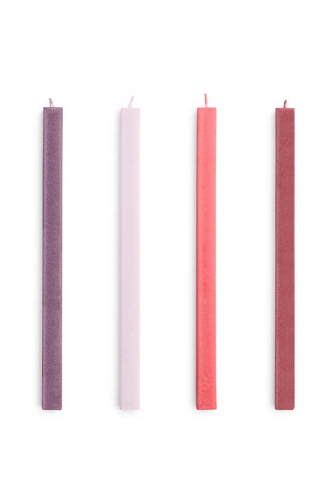 HAY zestaw świec Square Candle 2,2 x 24 cm 4-pack kolor multicolor
