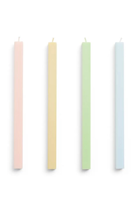 HAY zestaw świec Square 2,2 x 24 cm 4-pack kolor multicolor