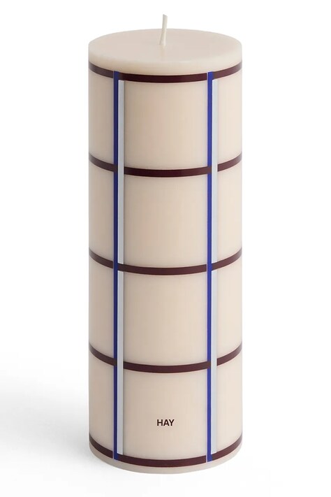 HAY świeca dekoracyjna Column Candle 7 x 20 cm kolor beżowy