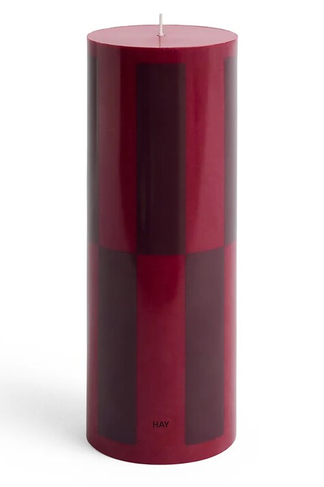 HAY świeca dekoracyjna Column Candle 9 x 25 cm kolor czerwony