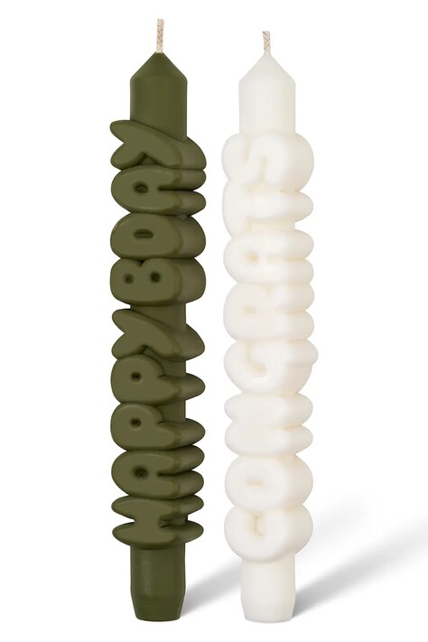 CandleHand zestaw świec B-Day Set 23 cm 2-pack kolor multicolor