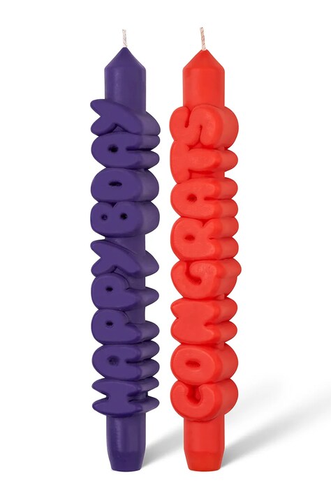 CandleHand zestaw świec B-Day Set 23 cm 2-pack kolor multicolor