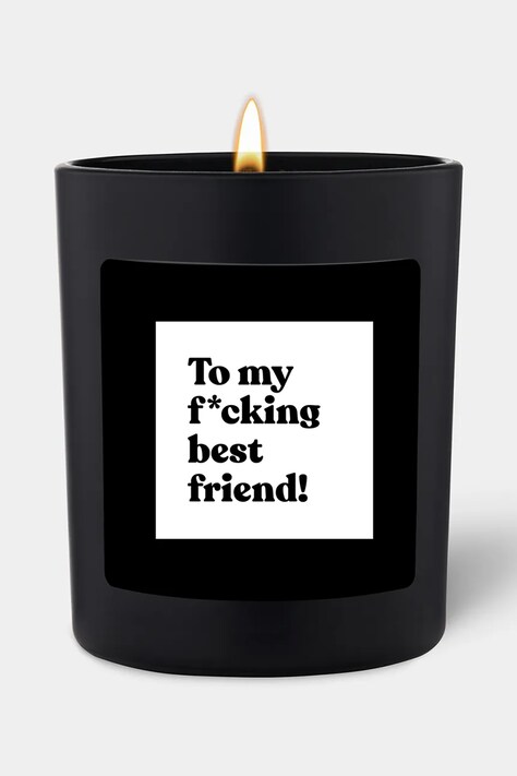 CandleHand świeca zapachowa sojowa Best F*cking Friend kolor czarny