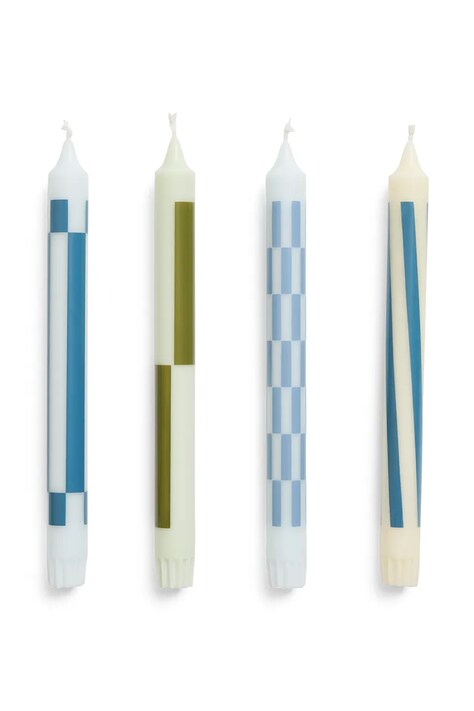 HAY set de lumânări Pattern 24 x 2,2 cm 4-pack