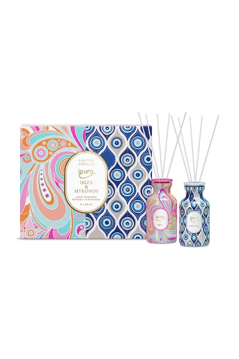 Ipuro zestaw dyfuzorów zapachowych Ibiza & Mykonos, 2 x 50 ml 2-pack kolor multicolor