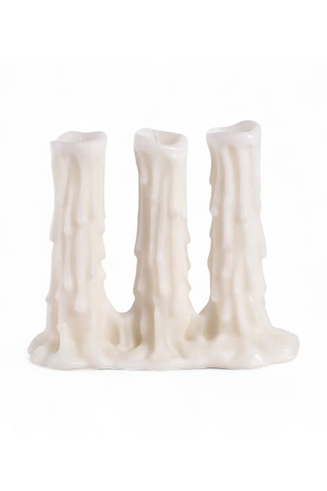 Свічка декоративна Seletti Melt-D 15,8 x 35 cm колір білий