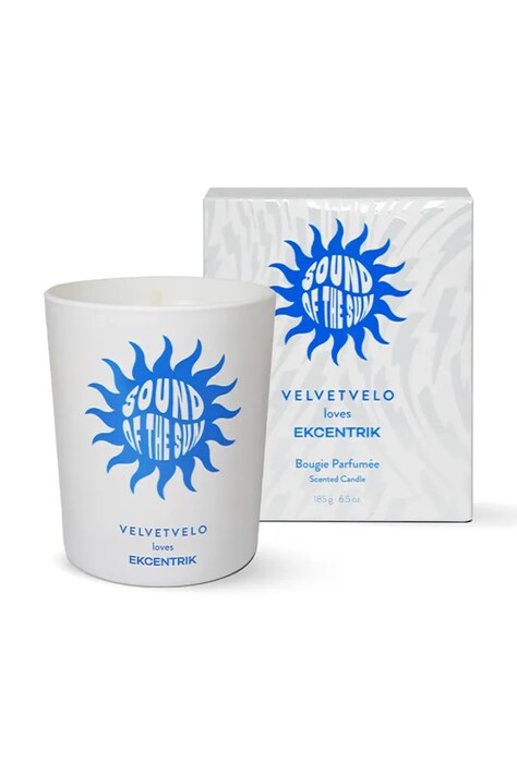 VELVETVELO świeca zapachowa Sound Of The Sun 185 g kolor biały SSUNXXBOU