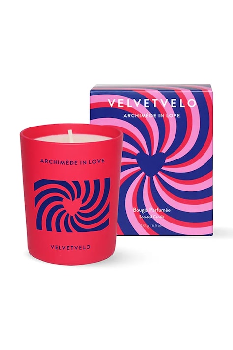 Mirisna svijeća Velvet Velo Archimede in Love 185 g boja: crvena, ARCHXXBOU