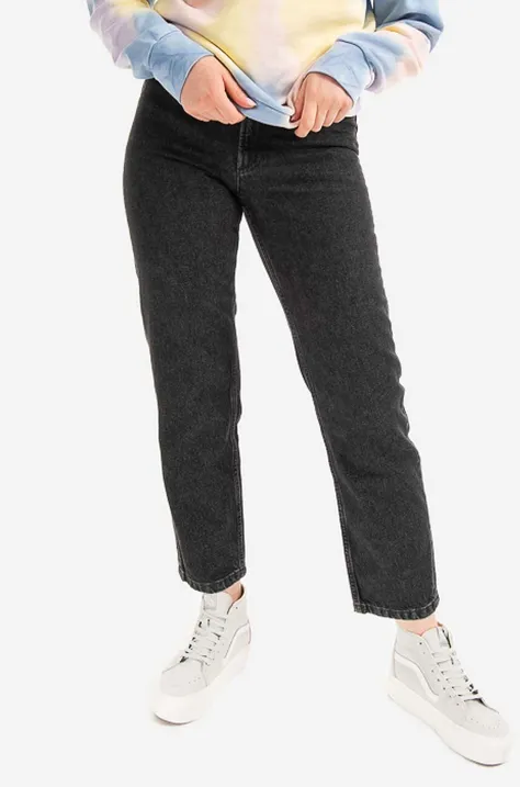 A.P.C. jeansy bawełniane Martin F high waist COETA.F09122-BLACK