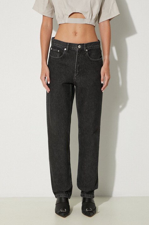A.P.C. jeans din bumbac Martin F high waist COETA.F09122-BLACK