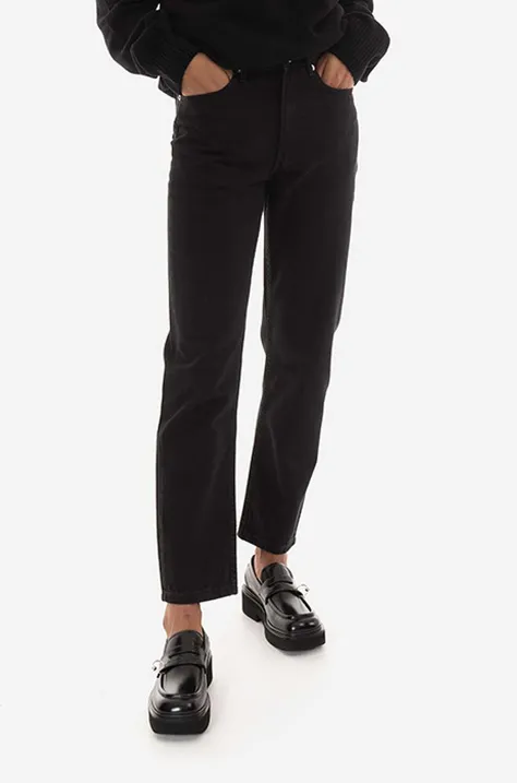 A.P.C. jeansy damskie medium waist COFBV.F09122-BLACKWASHE