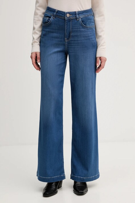 Mos Mosh jeansy damskie kolor niebieski 166400