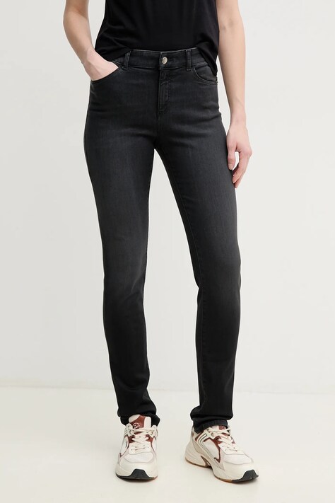 Džíny Emporio Armani dámské, černá barva, 8N2J18 2DI7Z
